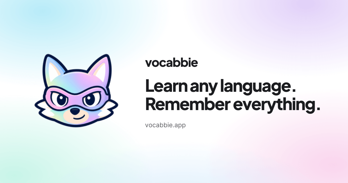 How to actually learn a language with flashcards — Vocabbie